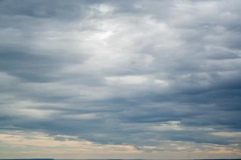 Cloudscape before rain background. Clouds pattern Stock Photos