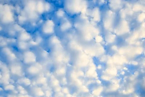 Cloudscape with stratocumulus clouds, clouds texture. Nature background. Stock-Fotos