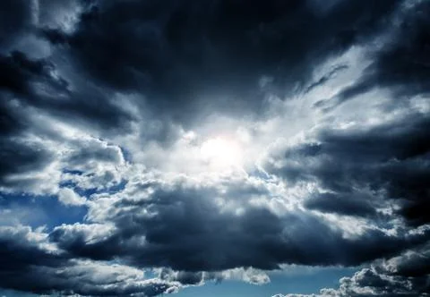 Cloudscape with a Sunlight Foto stock