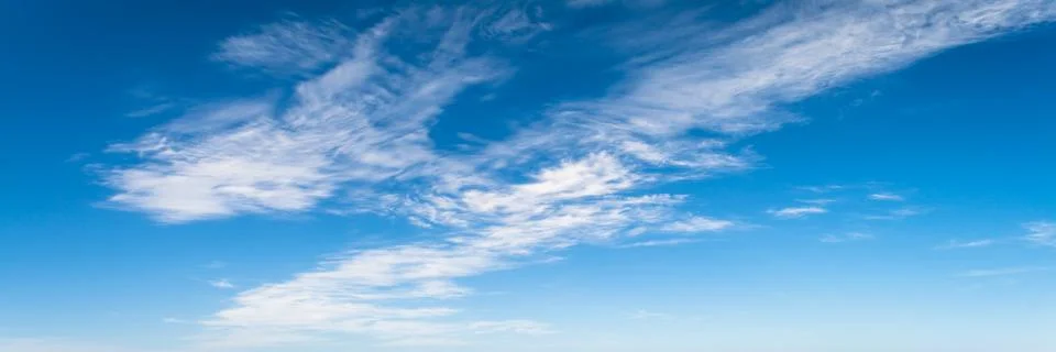 Cloudscape in sunny day Stock Photos