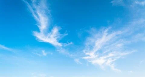 Cloudscape in sunny day Stock Photos