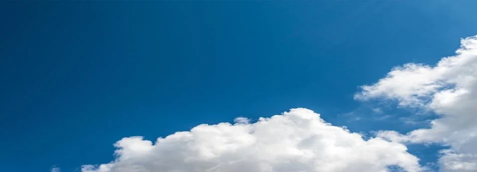 Cloudscape in sunny day of spring Stock Photos