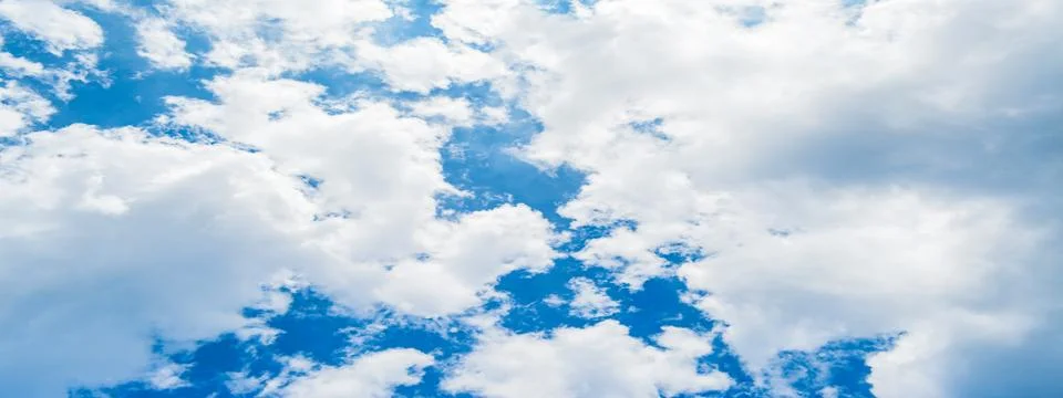 Cloudscape in sunny day of spring Stock-Fotos