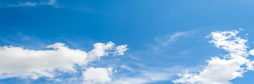 Cloudscape in sunny day of spring Stock Photos