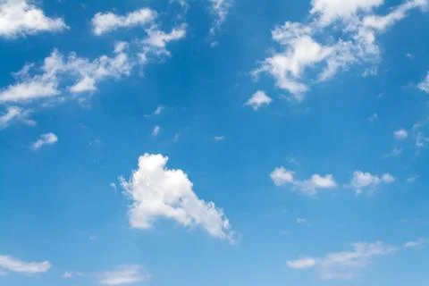Cloudscape in sunny day of spring Stock Photos