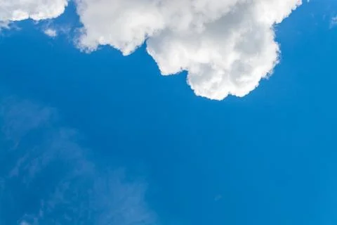 Cloudscape in sunny day of spring Stock Photos