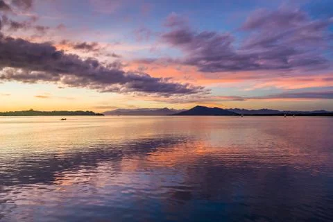 Cloudscape at sunrise Stock Photos