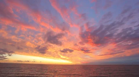 Cloudscape at sunset Stock Footage 53846339