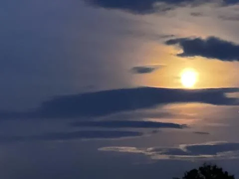 Cloudscape Sunset on the horizon Stock Photos