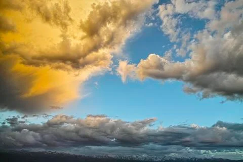 Cloudscape at the sunset Foto stock