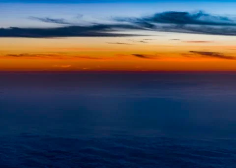 Cloudscape Sunset Scene Stock Photos