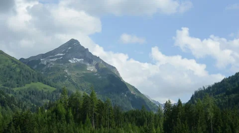Cloudscape time lapse at Mountain peak of Alps 스톡 동영상 34416048