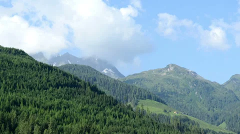 Cloudscape time lapse at Mountain peak of Alps (Austria, Zillertal) 스톡 동영상 34780278