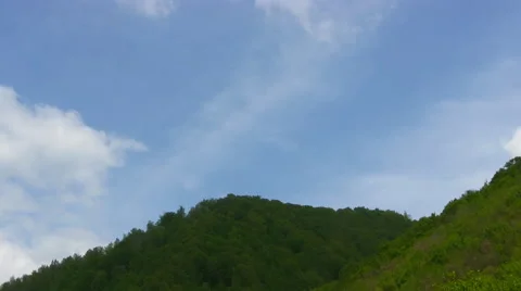 Cloudscape time lapse in the mountains. Stock Footage 66313229