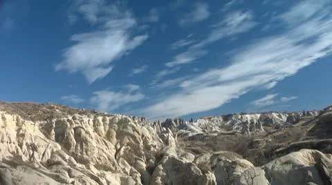 Cloudscape timelapse in Cappadocia, Turkey Video stock 10573541