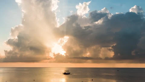 Cloudscape Timelapse cloudy. Puffy Fluffy Color Clouds Sky Time Lapse. Slow Stock Footage 132385762