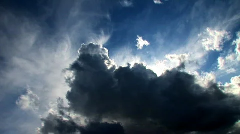 Cloudscape timelapse Stock Footage