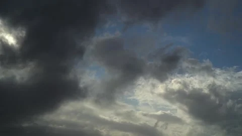 Cloudscapes in Motion: A Timelapse Journey Across the Sky Stock Footage 261235650