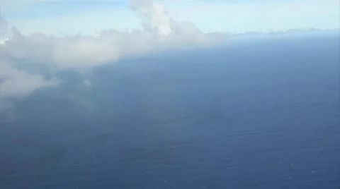 CloudsFlythruOcean Stock Footage 9471965