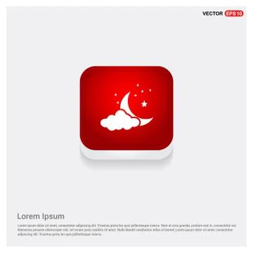 Cloud,Star,Moon, Icon 스톡 일러스트