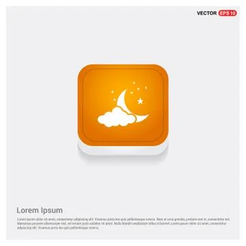 Cloud,Star,Moon, Icon 스톡 일러스트