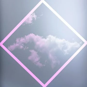 Cloudy abstract background with soft colors and graphic elements. Glowing bac Stock Photos