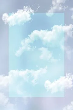 Cloudy abstract background with soft colors and graphic elements. Glowing bac Stock Photos