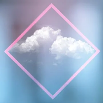 Cloudy abstract background with soft colors and graphic elements. Glowing bac Stock Photos