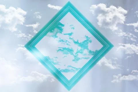 Cloudy abstract background with soft colors and graphic elements. Glowing bac Stock Photos