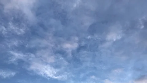 Cloudy air and blue sky Stock Footage 111925926