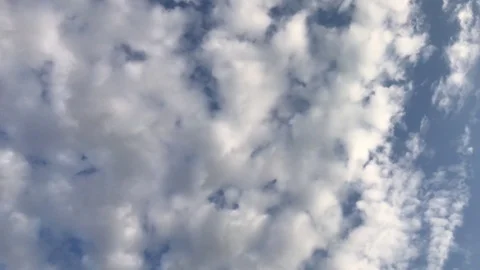 Cloudy air and blue sky (Pan movement) Stock Footage 111930547