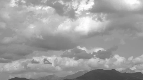Cloudy alpine landscape Video stock 89135439
