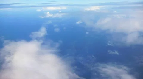 Cloudy Altitude Drop Aerial 1 Stock Footage 10829459