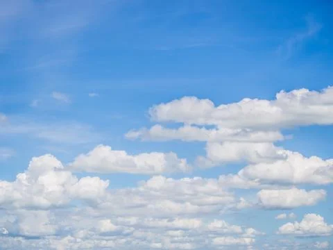 Cloudy and blue sky. Stock Photos