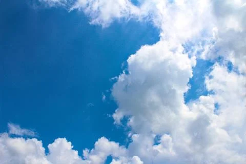 Cloudy and blue sky Stock Photos