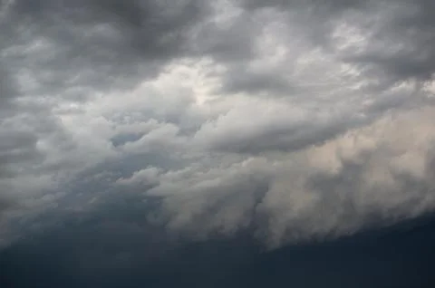 Cloudy and overcast dramatic sky. Stock Photos