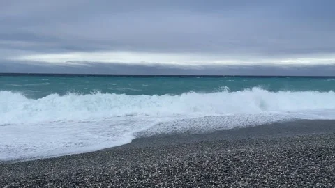 Cloudy and Windy Day by the Seashore in Hualien, Taiwan Stock Footage 255591678