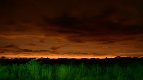 Cloudy and windy night sky near big city Stock Footage 39326932
