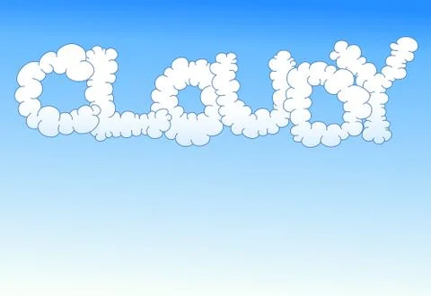 Cloudy background Stock Illustration