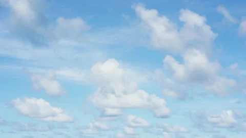 Cloudy background time lapse. Blue sky on a sunny day. Stock Footage 144573524