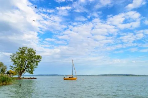 Cloudy Balaton Stock Photos