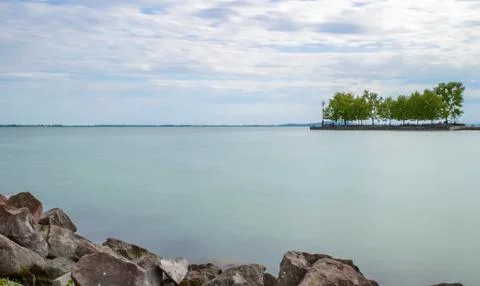 Cloudy Balaton Stock Photos