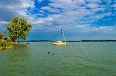 Cloudy Balaton Stock Photos