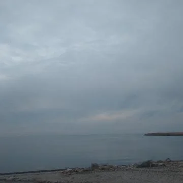 Cloudy Beach Sky Stock Photos