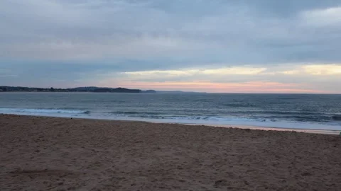 Cloudy Beach View Stock Footage 247386541