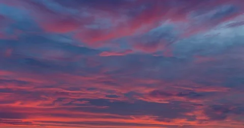 Cloudy blue clouds before sunset time lapse Stock Footage 121722808