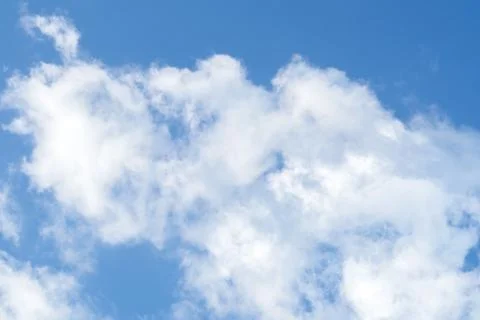 Cloudy blue sky abstract background, blue sky background with tiny clouds, bl Stock-Fotos