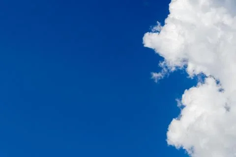 Cloudy blue sky abstract background, blue sky background with tiny clouds, bl Foto stock