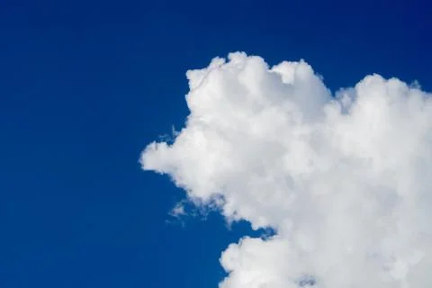 Cloudy blue sky abstract background, blue sky background with tiny clouds, bl Stock Photos