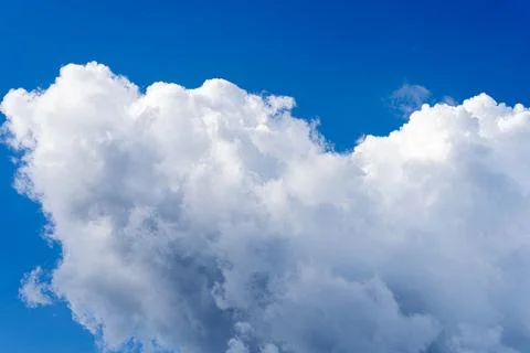 Cloudy blue sky abstract background, blue sky background with tiny clouds Stock-Fotos